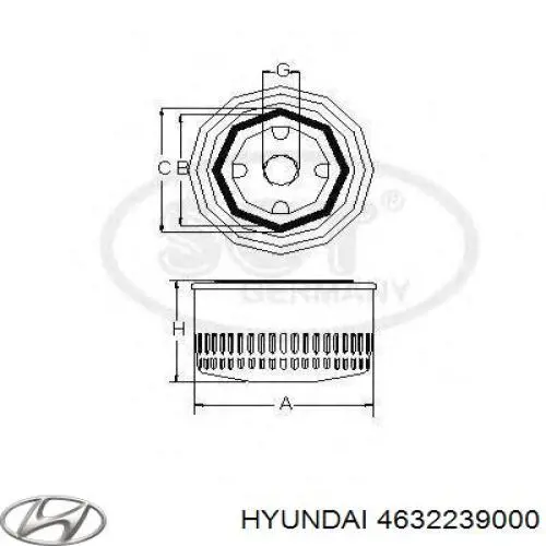 4632239000 Hyundai/Kia фильтр акпп