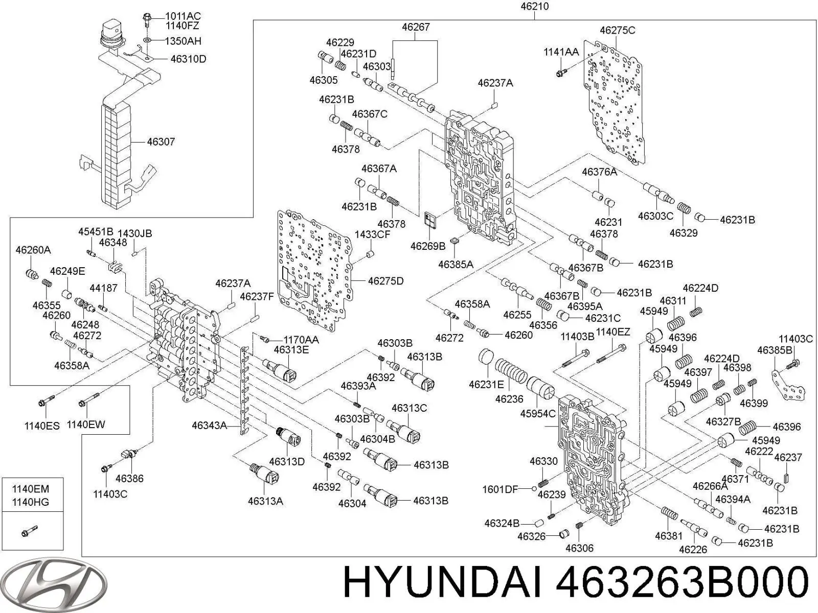 Фильтр АКПП 463263B000 Hyundai/Kia