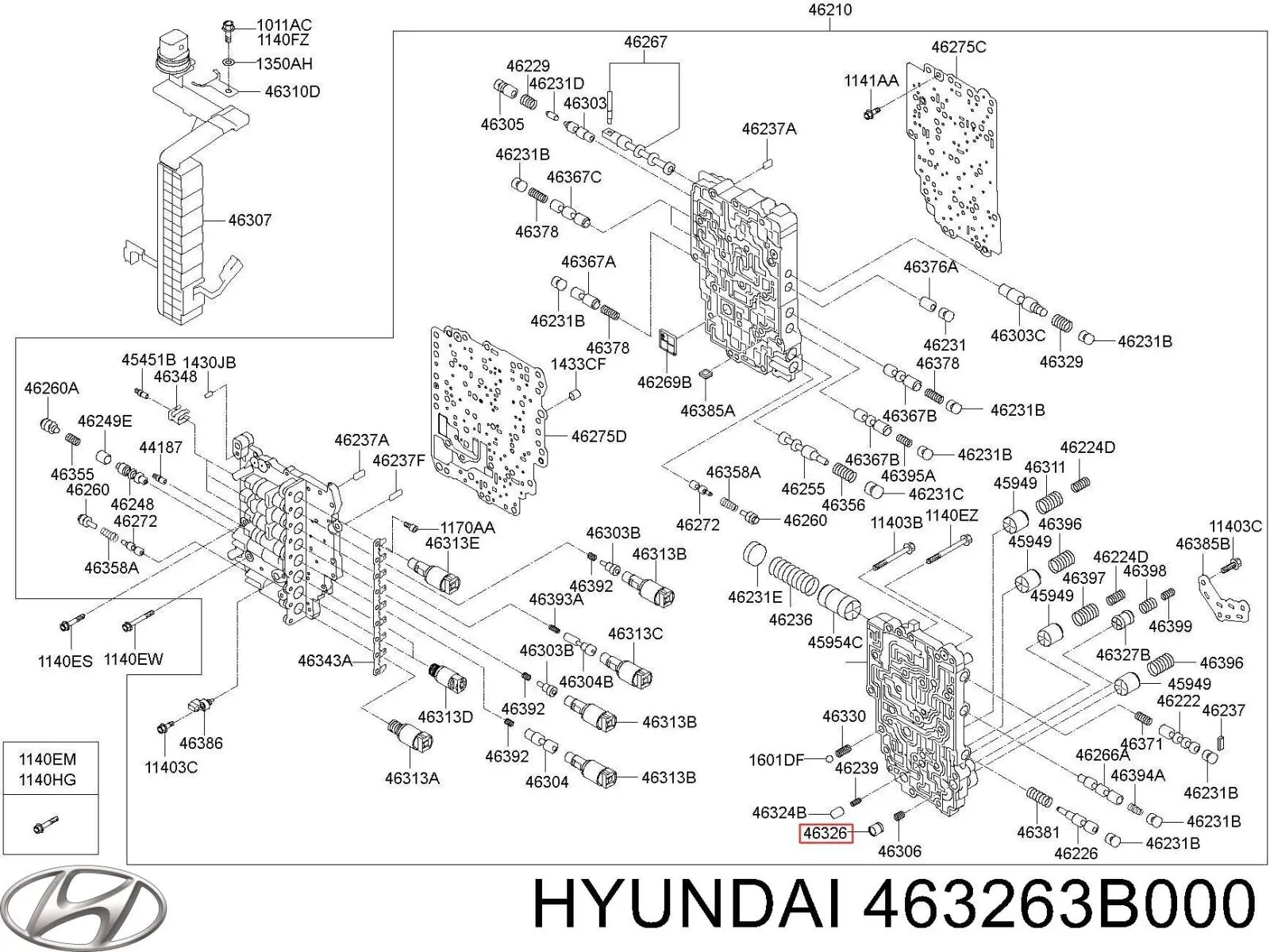 Фильтр коробки автомат Hyundai Sonata VIII седан (DN8) (2019 - 2026) цена, от 33.59 USD
