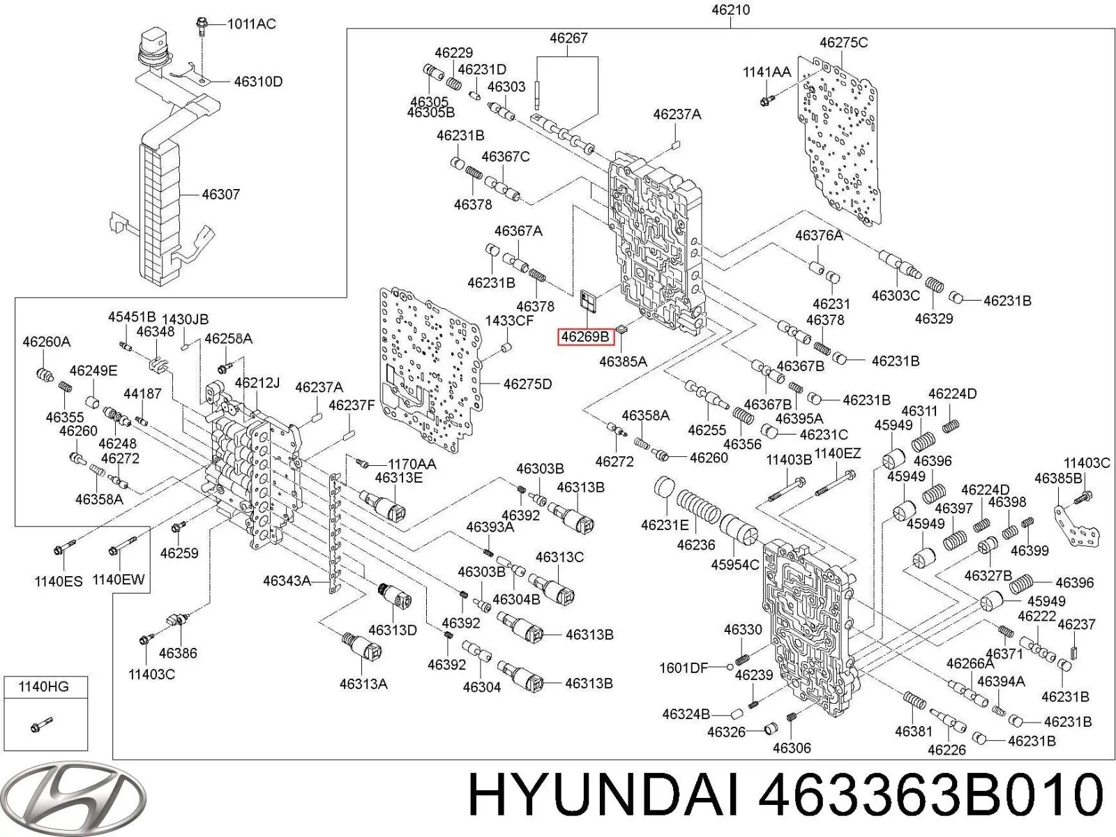 Фильтр АКПП 463363B010 Hyundai/Kia