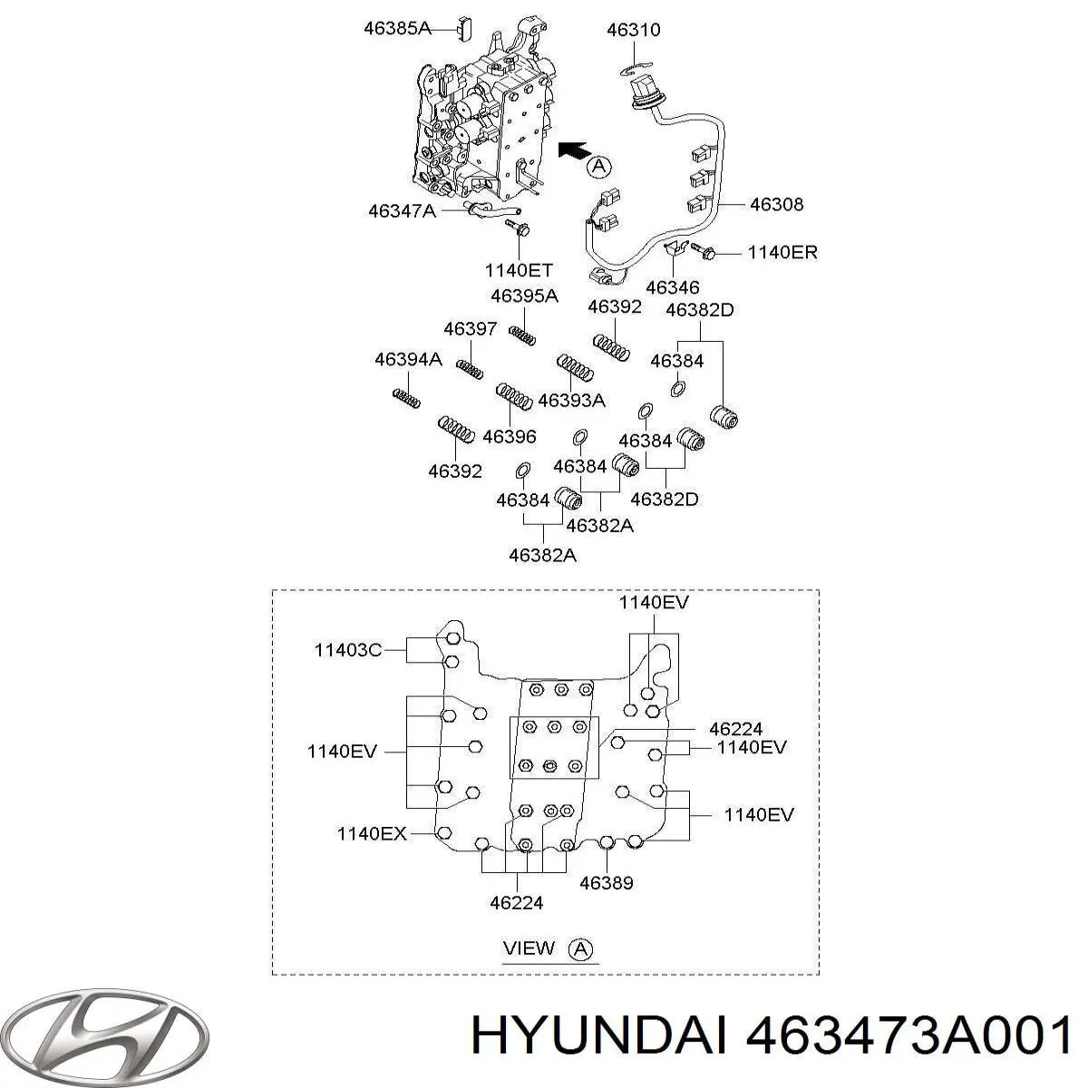 Купить 463473A001 Hyundai/Kia 