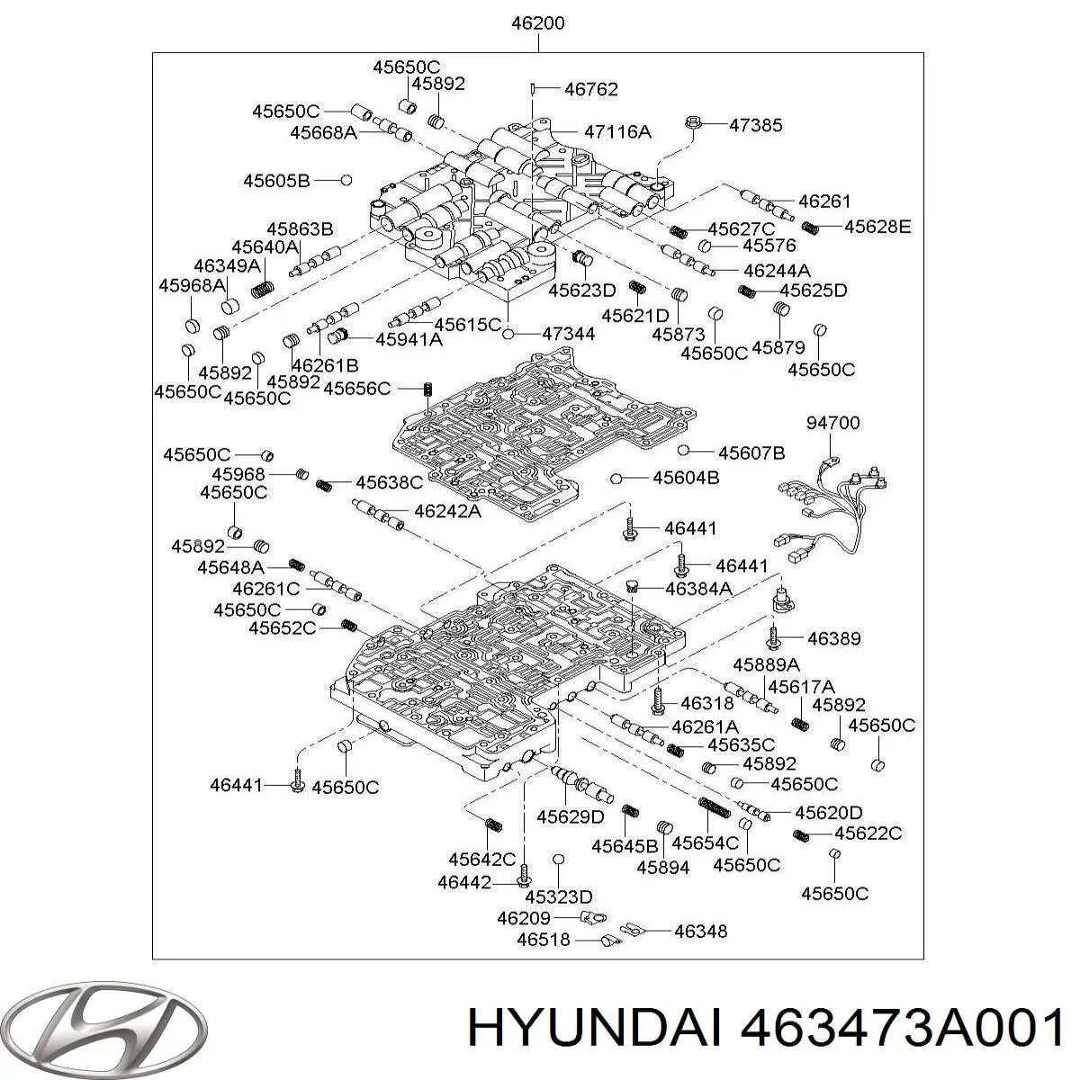  Hyundai/Kia 463473A001 цена, от  USD