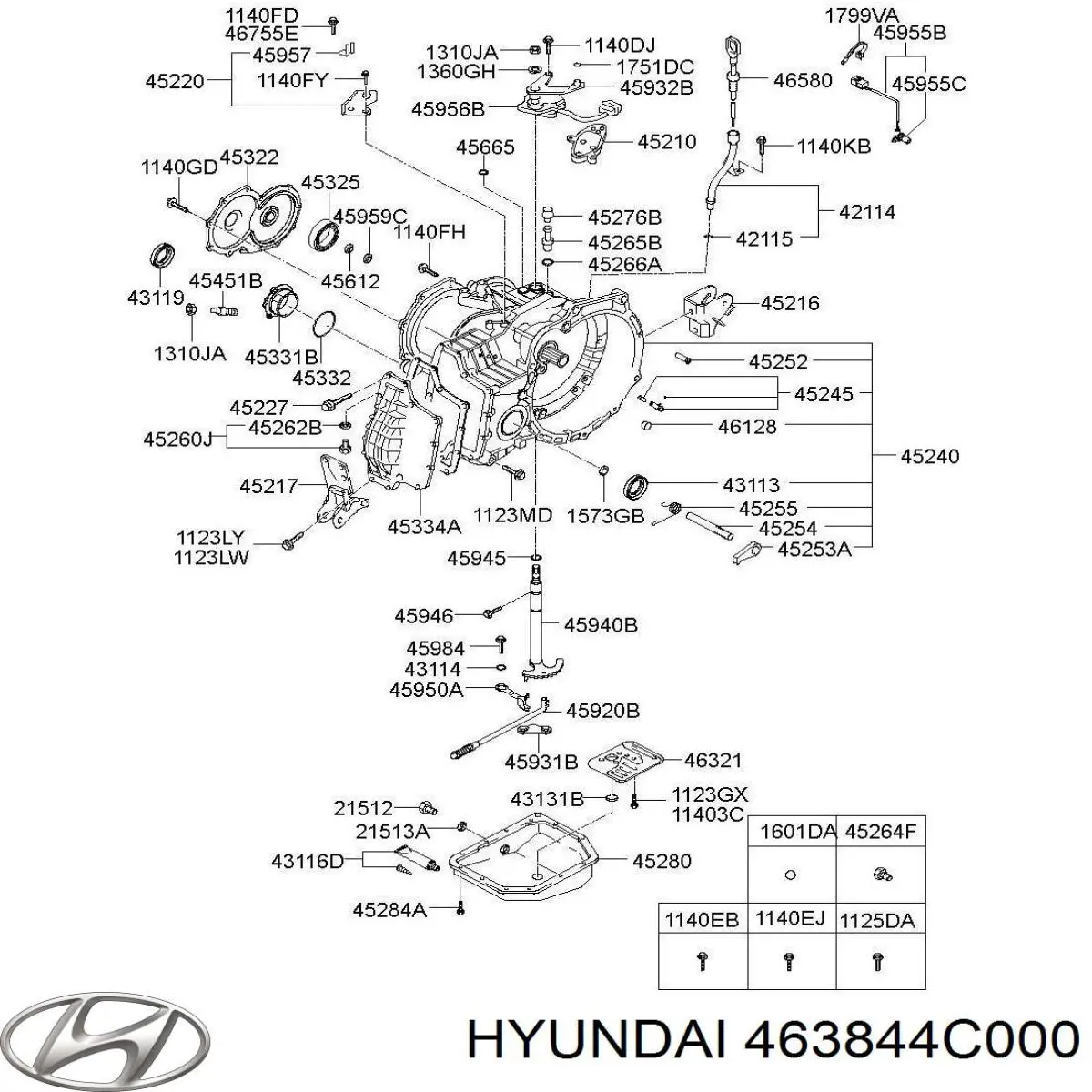  Hyundai/Kia 463844C000 цена, от 27.77 USD