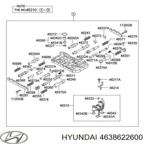 Датчик температуры масла АКПП на Hyundai Coupe GK