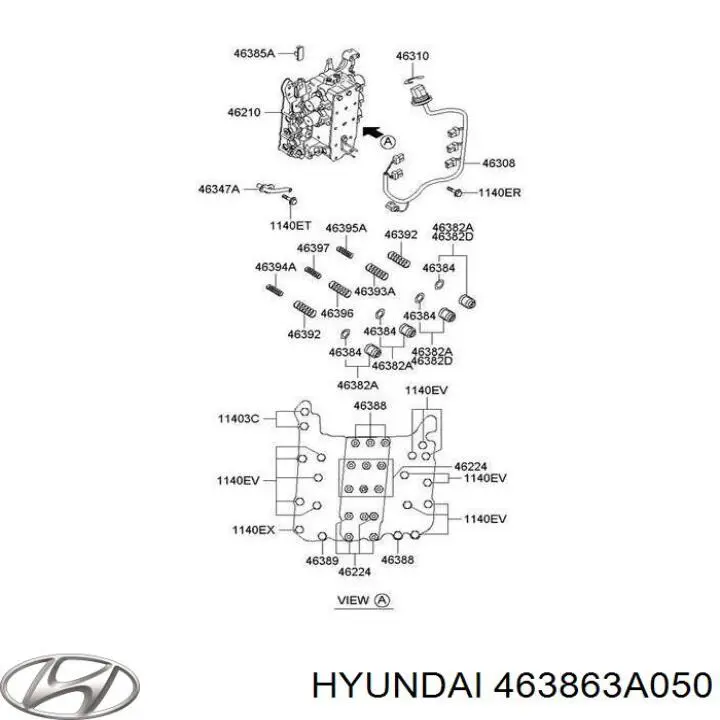 463863A050 Hyundai/Kia датчик температуры масла акпп
