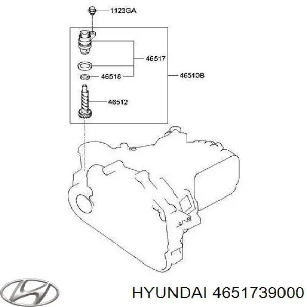 4651739000 Hyundai/Kia датчик скорости