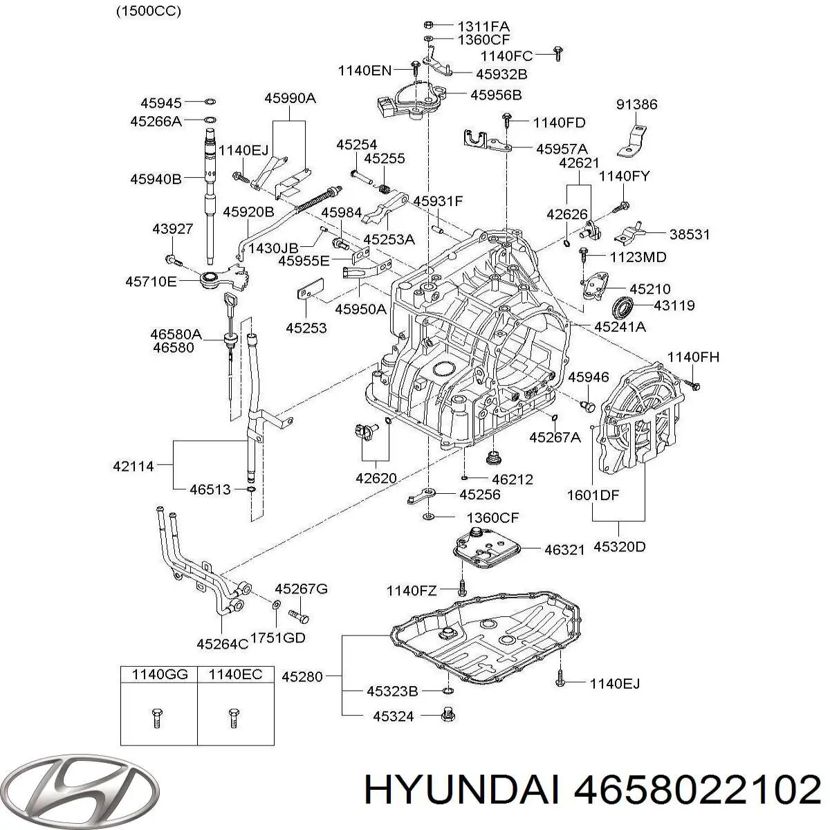 4658022103 Hyundai/Kia Щуп уровня масла