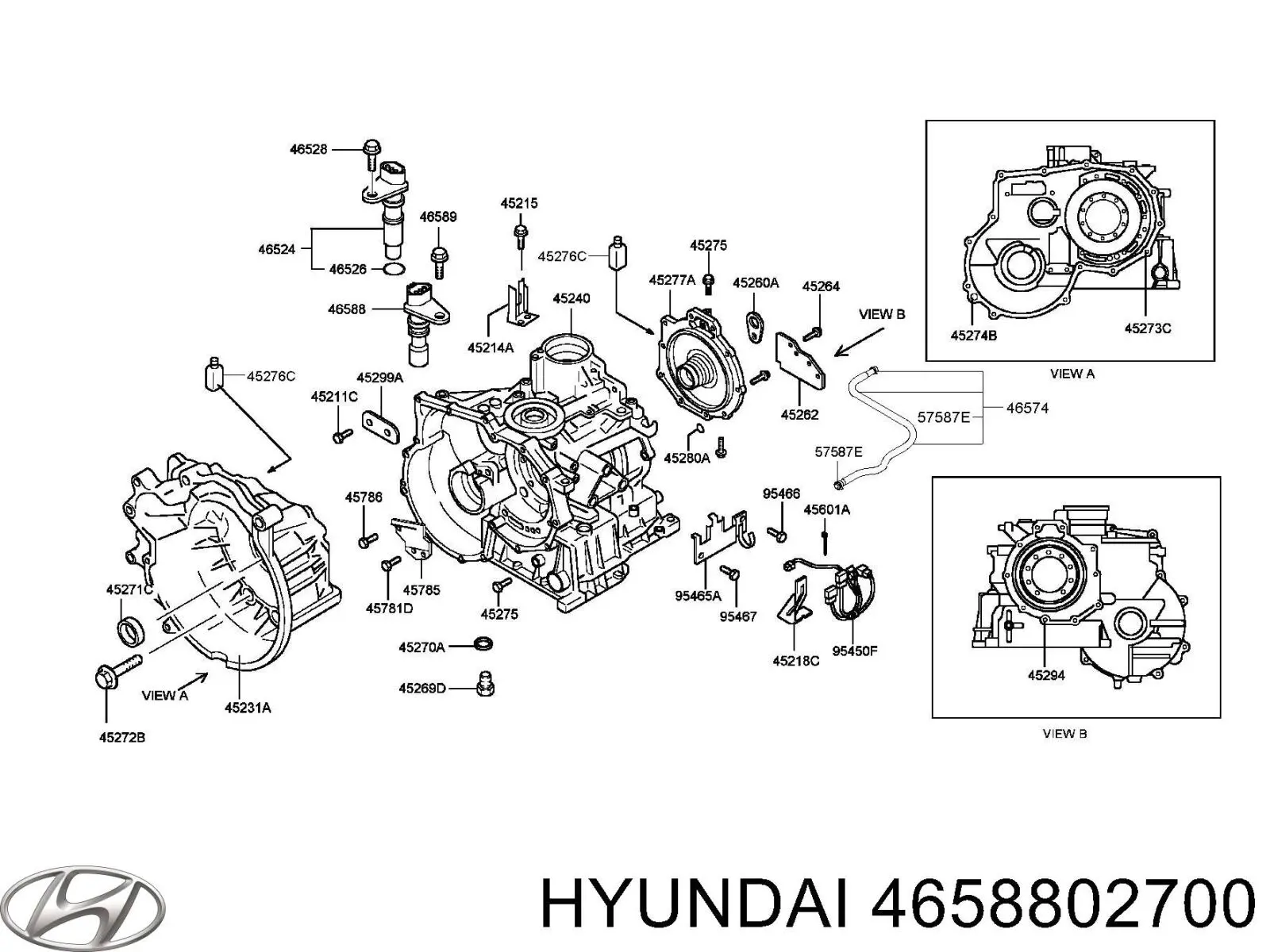 Купить 4658802700 Hyundai/Kia Датчик скорости вращения вала АКПП