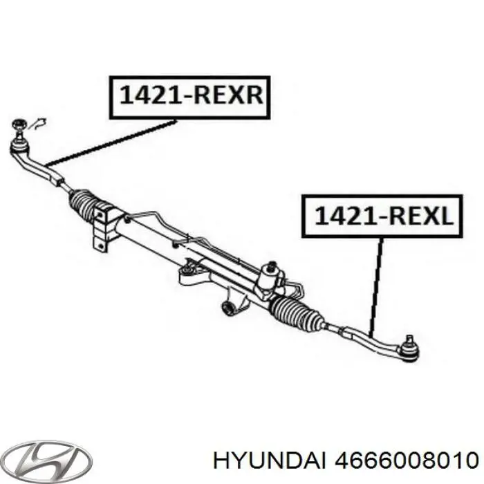 Рулевой наконечник 4666008010 Hyundai/Kia