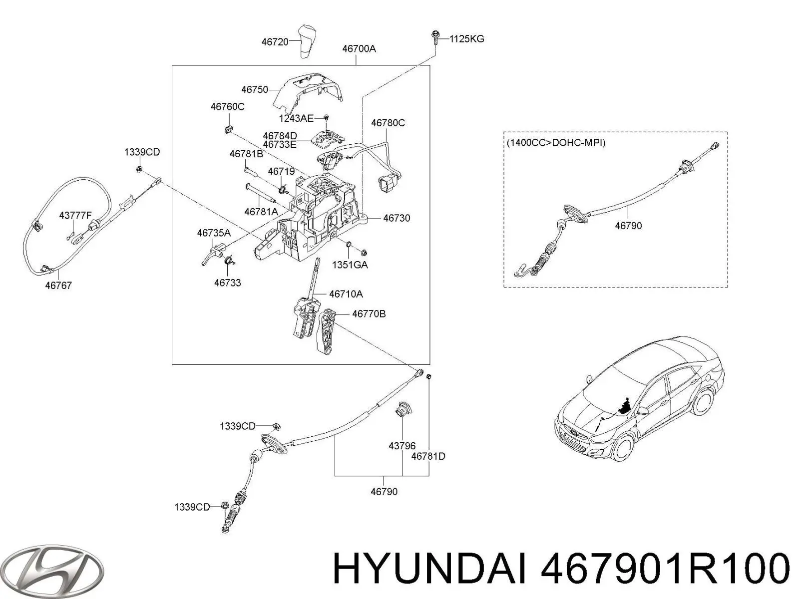 Купить 467901R100 Hyundai/Kia 