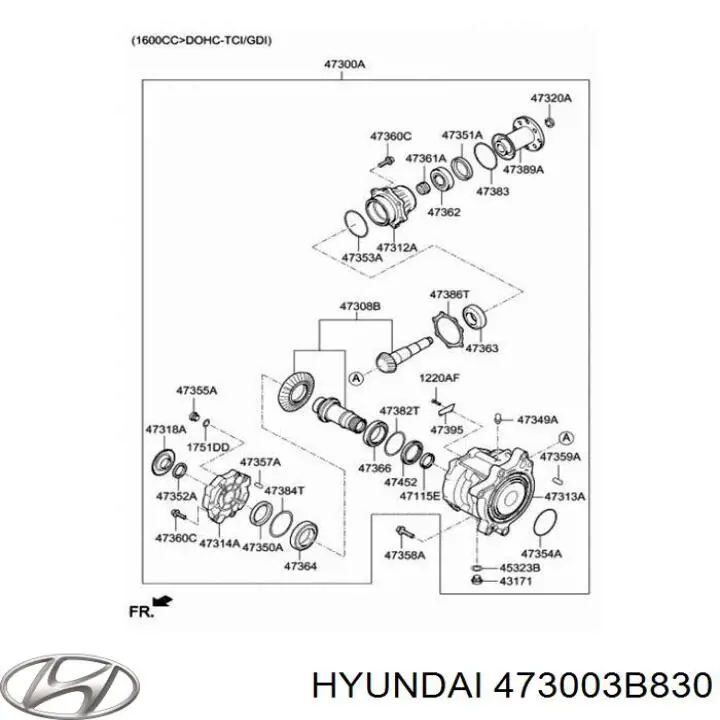  473003B830 Hyundai/Kia