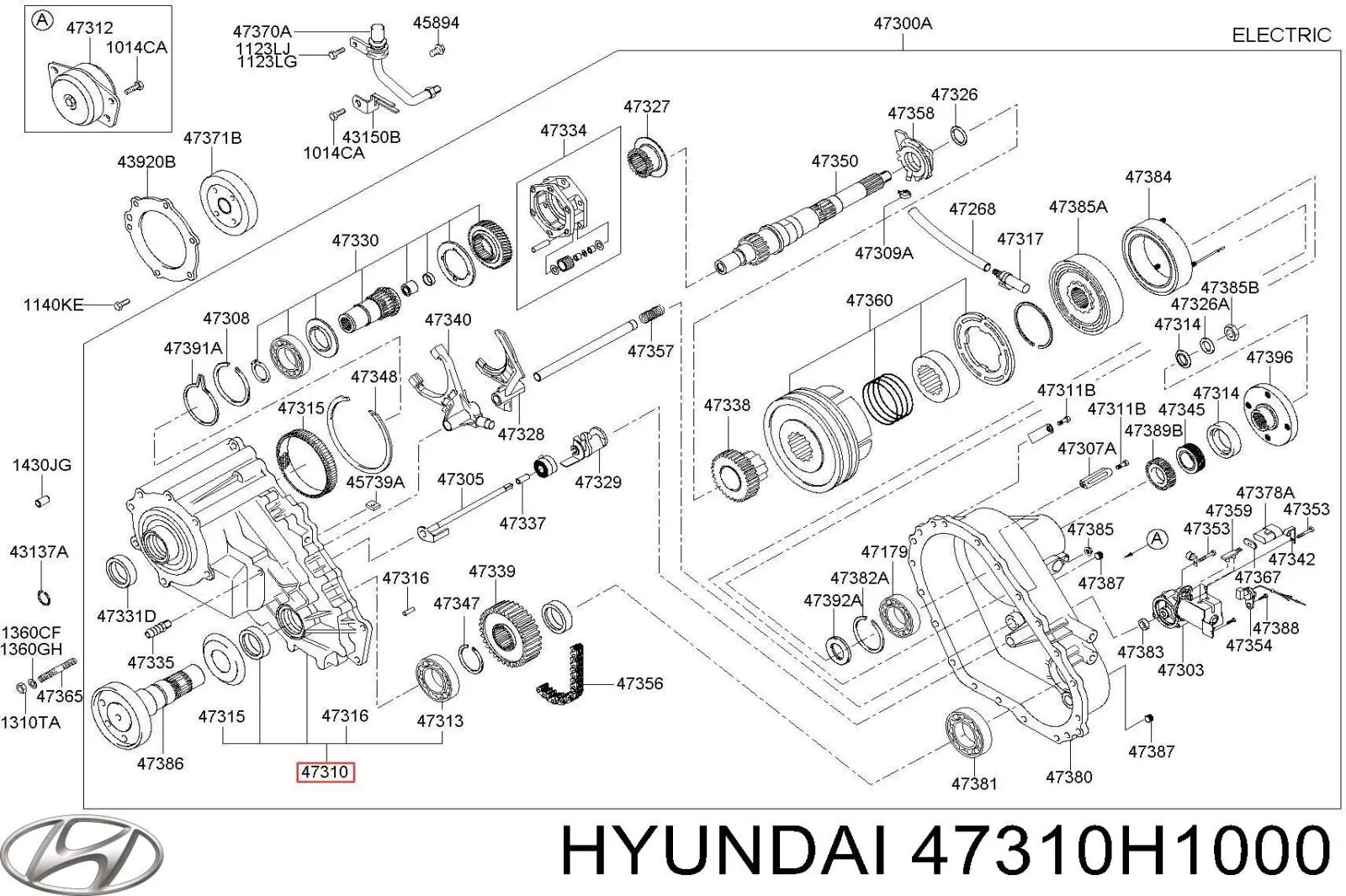  Hyundai/Kia 47310H1000 цена, от 106.21 USD