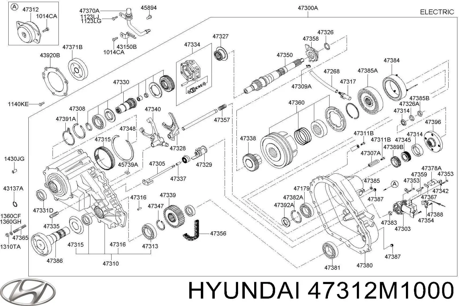 47312M1000 Honda 