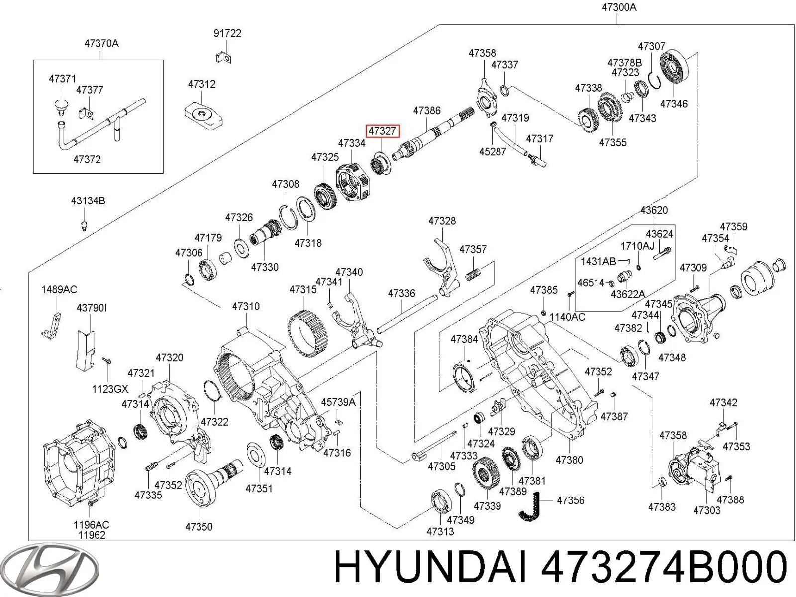  Hyundai/Kia 473274B000 цена, от 53.67 USD