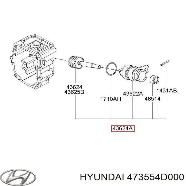 Купить 473554D000 Hyundai/Kia 