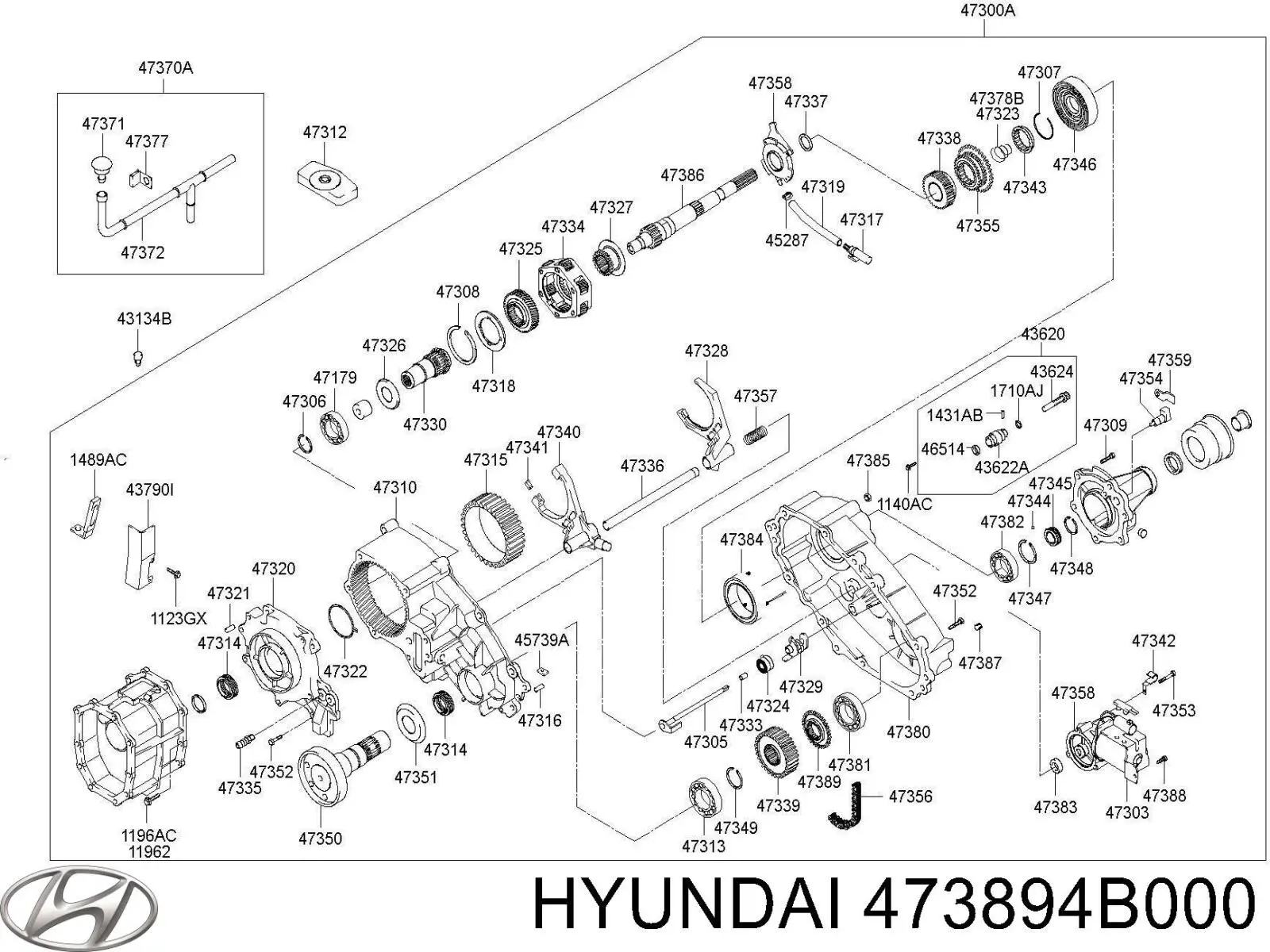  Hyundai/Kia 473894B000 цена, от 42.33 USD