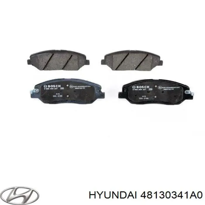 48130341A0 Hyundai/Kia колодки тормозные передние дисковые