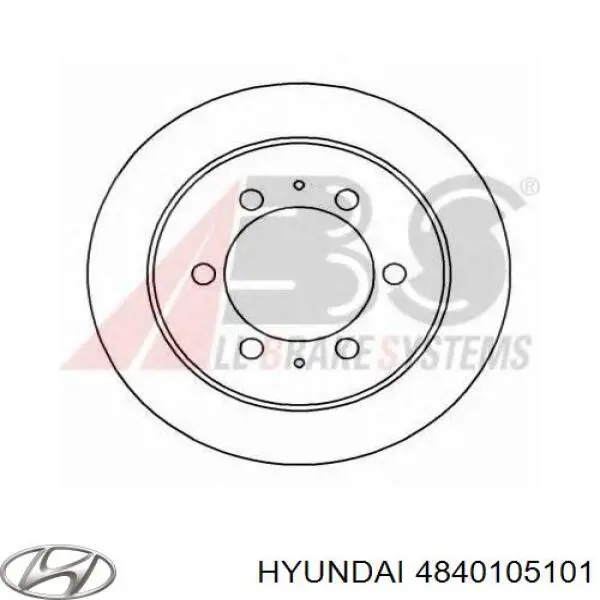 4840105101 Hyundai/Kia Дисковый тормоз