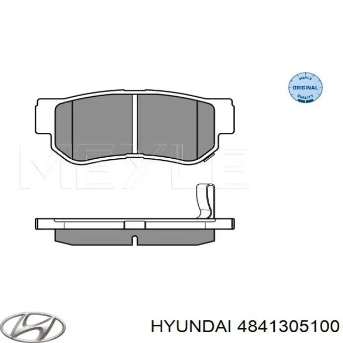 Задние тормозные колодки 4841305100 Hyundai/Kia