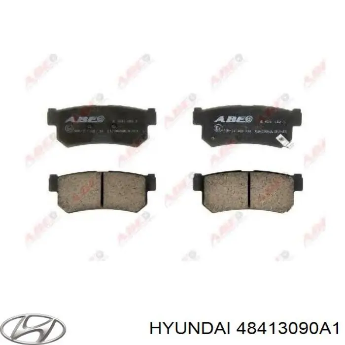 Задние тормозные колодки 48413090A1 Hyundai/Kia