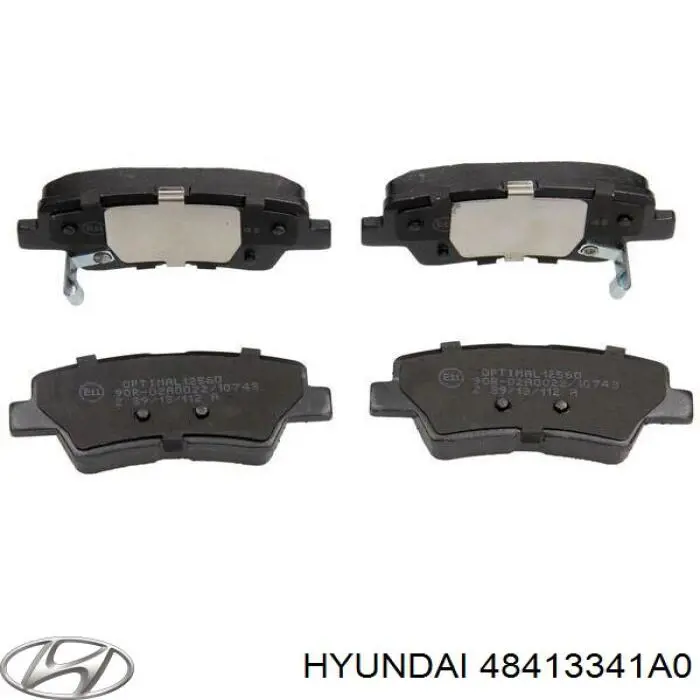 Задние тормозные колодки 48413341A0 Hyundai/Kia