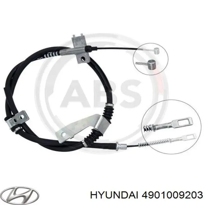 Трос ручника 4901009203 Hyundai/Kia