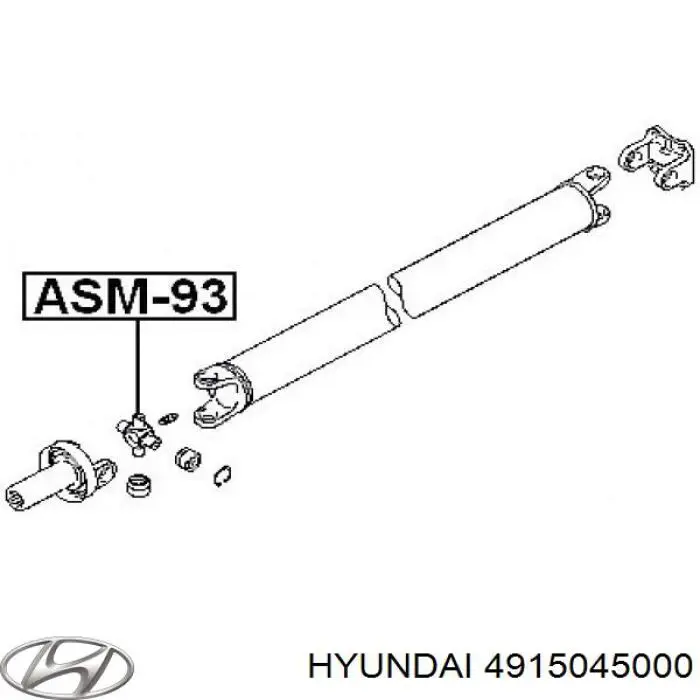 Крестовина карданного вала заднего Hyundai/Kia 4915045000
