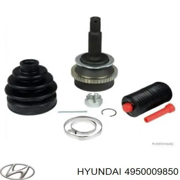 4950009850 Hyundai/Kia полуось (привод передняя правая)