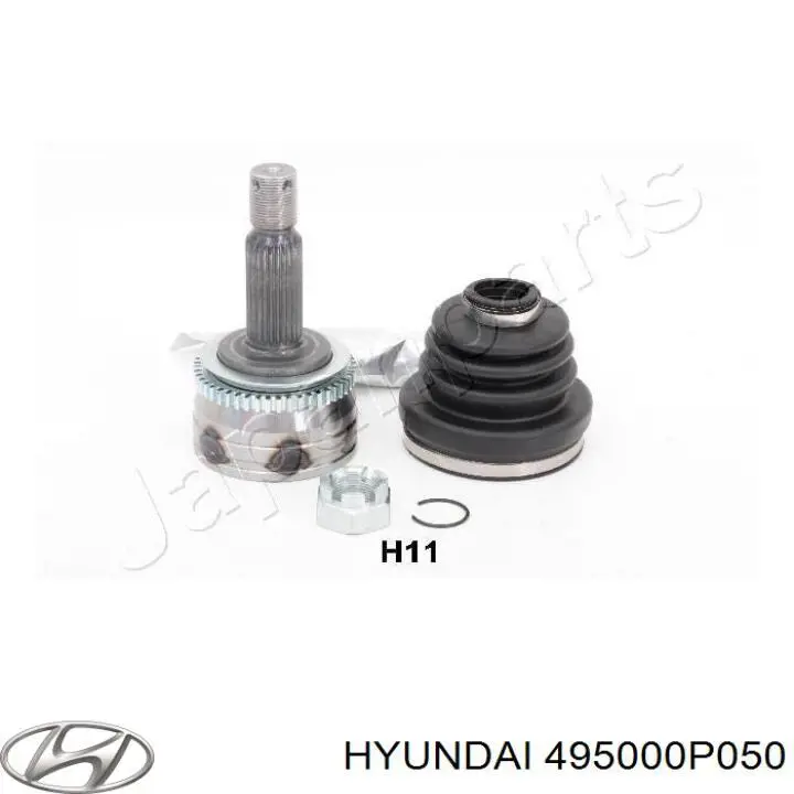 495000P050 Hyundai/Kia полуось (привод передняя правая)