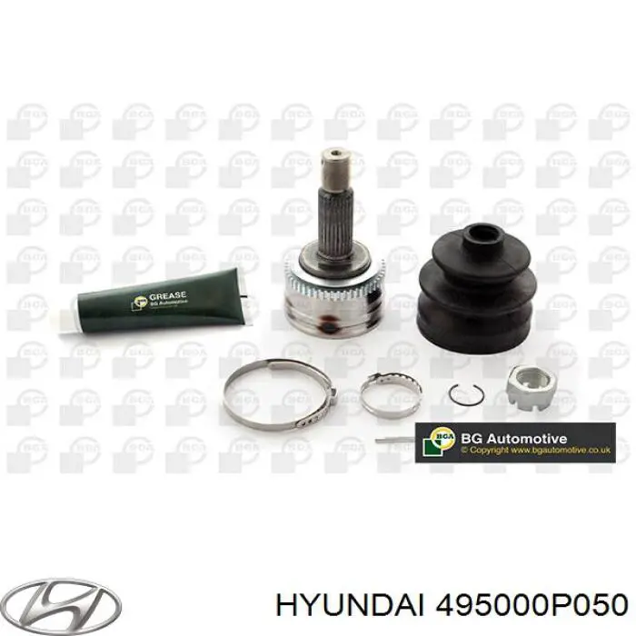 495000P050 Hyundai/Kia Полуось передняя, правая