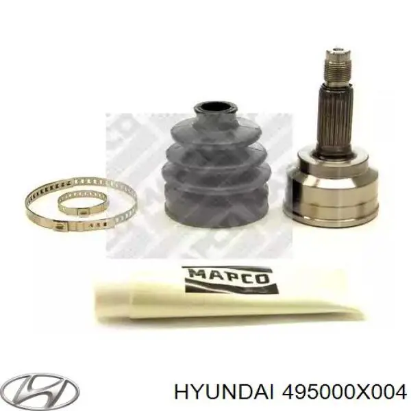 Купить 495000X004 Hyundai/Kia Внешняя граната