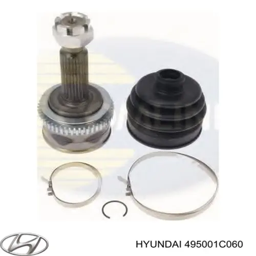 Купить 495001C060 Hyundai/Kia Вал приводной правый