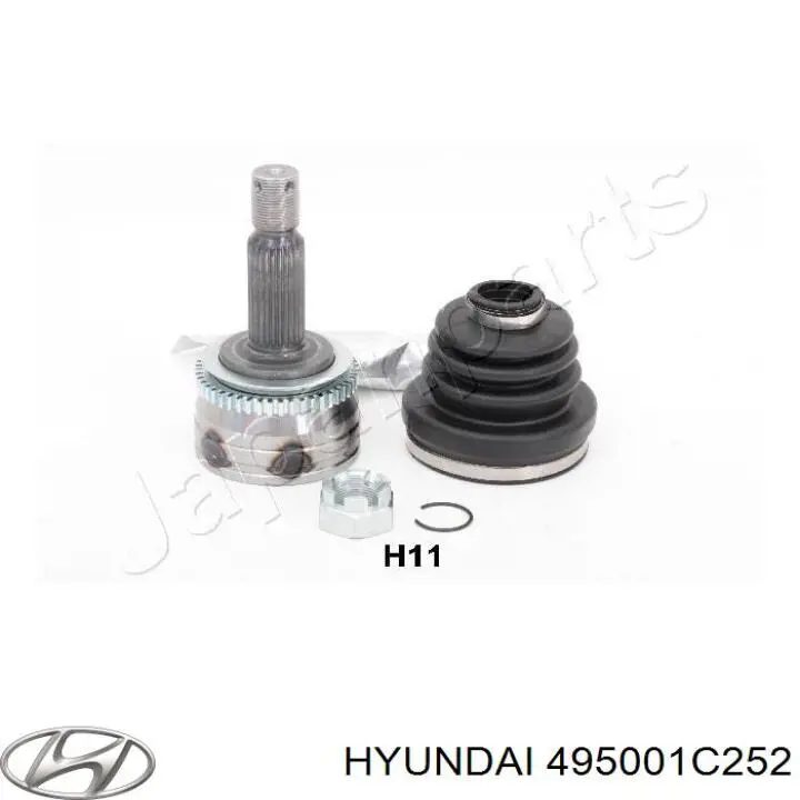 495001C252 Hyundai/Kia полуось (привод передняя левая)