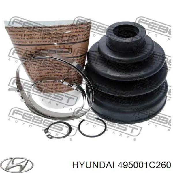 Купить 495001C260 Hyundai/Kia Полуось задняя правая