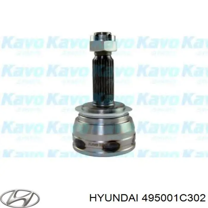 Левая полуось 495001C302 Hyundai/Kia