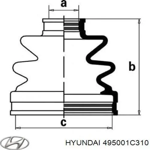 Привод передний правый Hyundai/Kia 495001C310 цена, от 50.68 USD