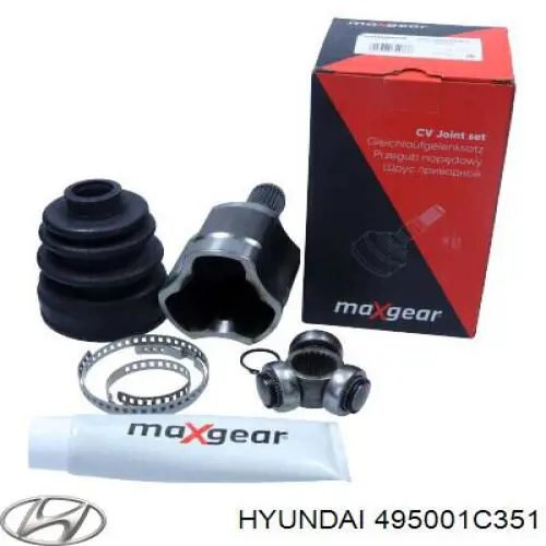 Левая полуось 495001C351 Hyundai/Kia