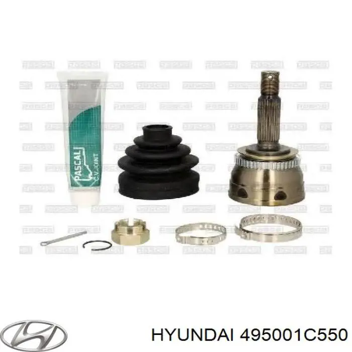 Купить 495001C550 Hyundai/Kia Привод в сборе левый