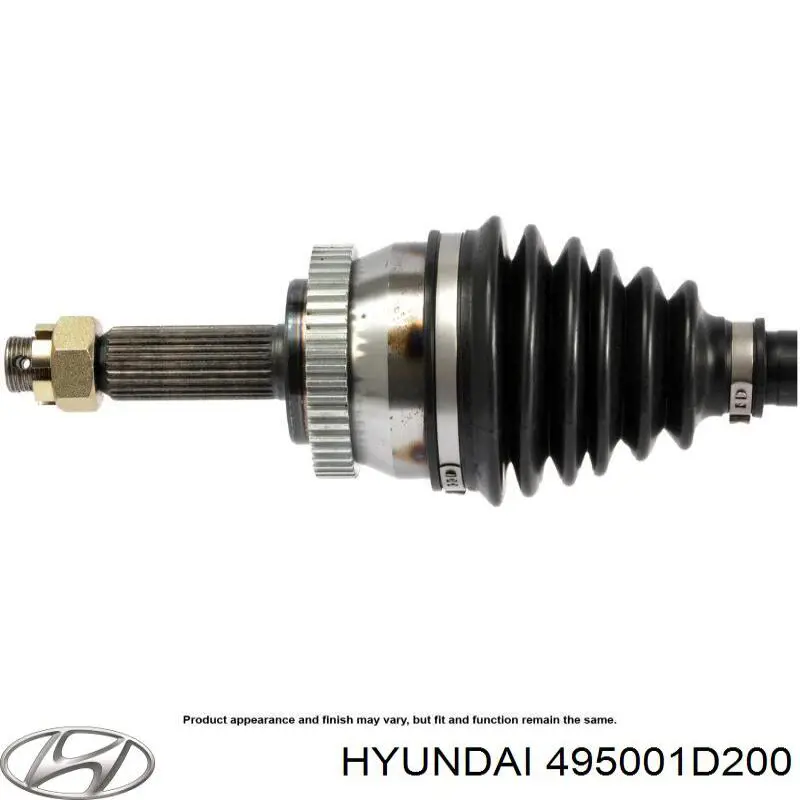 495001D200 Hyundai/Kia Полуось передняя, правая