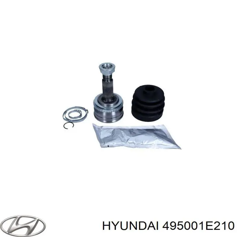495001E210 Hyundai/Kia полуось (привод передняя левая)