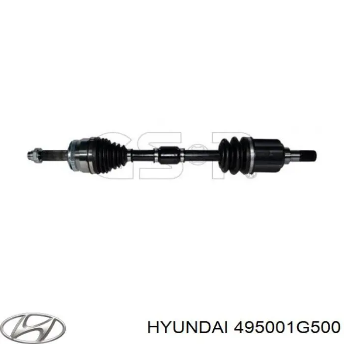 495001G500 Hyundai/Kia Полуось передняя левая