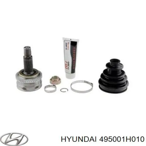 495001H010 Hyundai/Kia полуось (привод передняя правая)