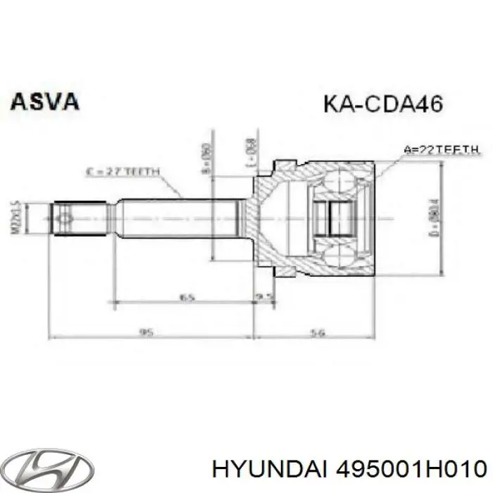 Правая полуось 224399 GSP