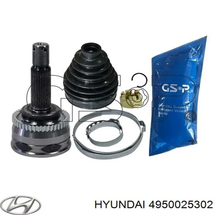 4950025302 Hyundai/Kia semieixo (acionador dianteiro esquerdo)