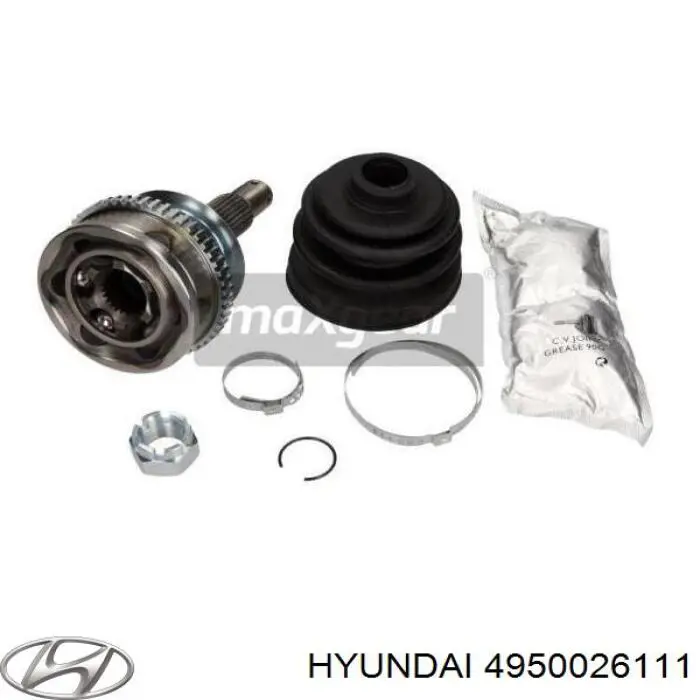 4950026111 Hyundai/Kia Полуось передняя левая