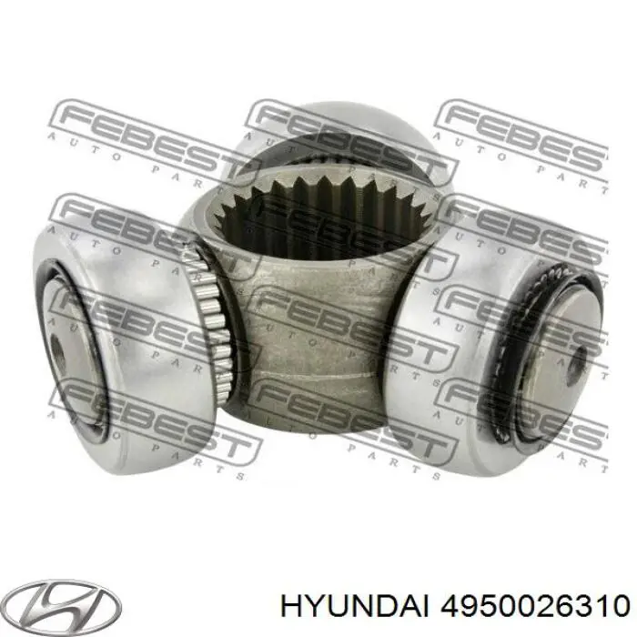 4950026310 Hyundai/Kia Полуось передняя левая