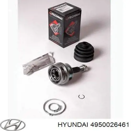 Полуось (привод) передняя правая 4950026461 Hyundai/Kia