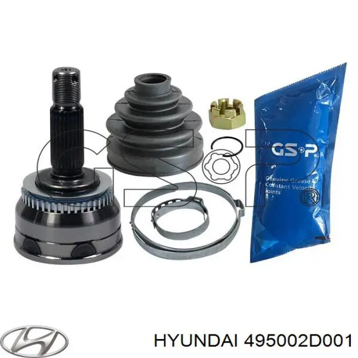 ШРУС наружный передний 495002D001 Hyundai/Kia