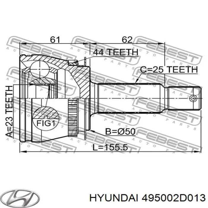 495002D013 Hyundai/Kia 