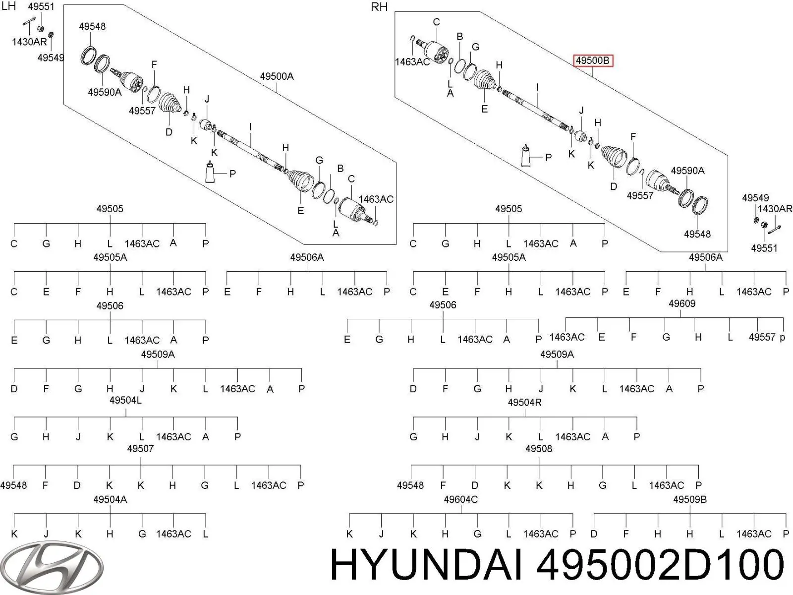  495002D100 Hyundai/Kia